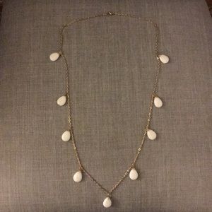 Marble and gold statement necklace